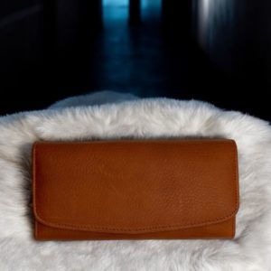 牛本革長財布、タイ直輸入、ブラウン