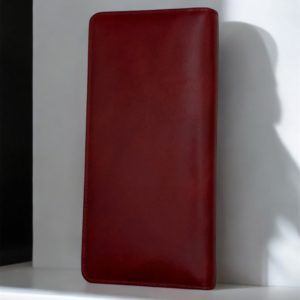 牛本革長財布、タイ直輸入、レッド
