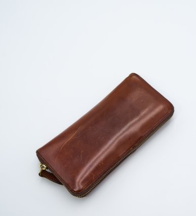 本牛革長財布、ヴィンテージ、CobaltCraft